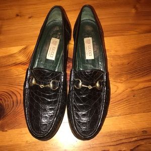 Gucci Loafers Vintage Alligator size 44D